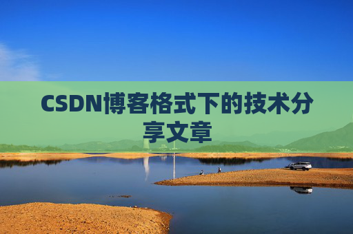 CSDN博客格式下的技术分享文章